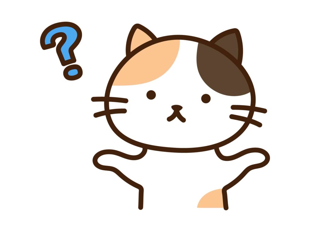 疑問を感じる猫